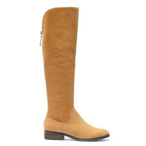 Sole Soceity Over the Knee Boots Deep Cognac 9